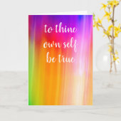 um sich selbst eine echte leere Karte von Jo Image (Gelbe Blume)