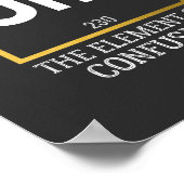 Um The Element of Verwirrung T-Shirt Poster (Ecke)