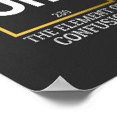 Um The Element of Verwirrung T-Shirt Poster (Ecke)