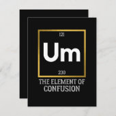 Um The Element of Verwirrung T-Shirt Save The Date (Vorne/Hinten)