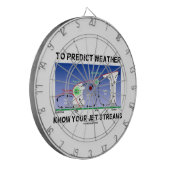 Um Wetter vorauszusagen kennen Sie Ihre Jetstreams Dartscheibe (Vorderseite Links)