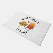 Um wie viel Uhr Mittag ist Fußmatte (Schrägansicht)