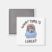 Um wie viel Uhr Mittag ist Magnet (Vorderseite/Rückseite)