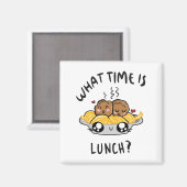 Um wie viel Uhr Mittag ist Magnet (Vorderseite/Rückseite)