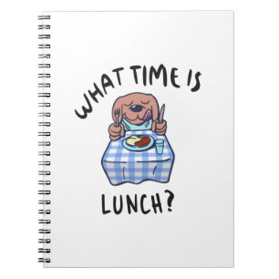 Um wie viel Uhr Mittag ist Notizblock