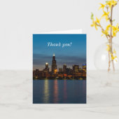 Um Willis nachts Dankeschön Card Karte (Gelbe Blume)