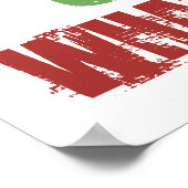 Um Zähne zu säubern Poster (Ecke)