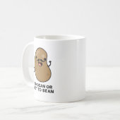 Um zu bedienen oder nicht zu bean Shakespeare pun Kaffeetasse (Vorderseite Links)