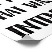 Um zu pucken oder nicht zu pucken, lustige Puff-Zi Poster (Ecke)