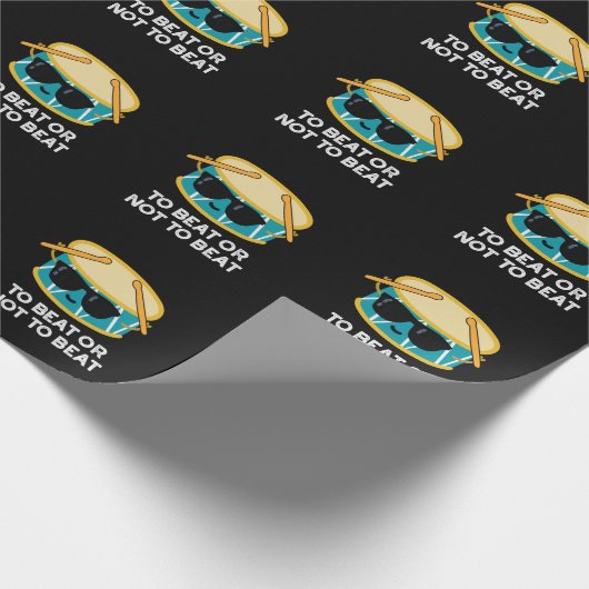 Um zu schlagen oder nicht, um die sonnige trommel  geschenkpapier (Ecke)