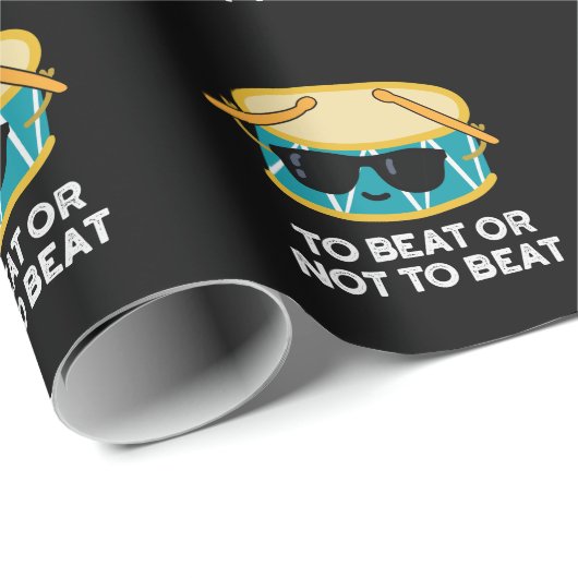 Um zu schlagen oder nicht, um die sonnige trommel geschenkpapier (Rolleneckpunkt)