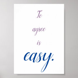 Um zu vereinbaren, einfach Kostenvoranschlag Mini Poster