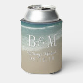 Um zu warten, um kalte Hochzeiten am Strand Behalt Dosenkühler (Kanne Rückseite)