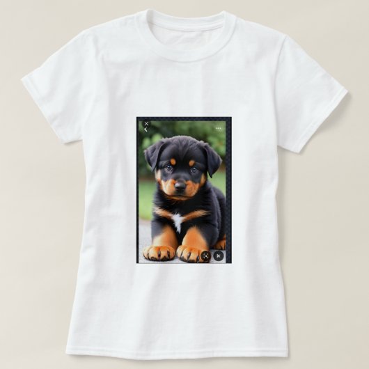 Uma camiseta Feminina gola canoa simples  T-Shirt (Design vorne)