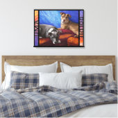 Uma und Goldie Leinwanddruck (Insitu (Schlafzimmer))