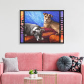 Uma und Goldie Leinwanddruck (Insitu (Wohnzimmer))