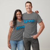umad blau/Silber auf Grau T-Shirt (Unisex)