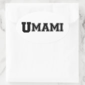 UMAMI-UNI OVALER AUFKLEBER (Tasche)