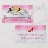 Umarbeitungs-Stylist-Salon-Slogan-Geschäfts-Karten Visitenkarte (Vorne/Hinten)