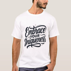 Umarm deine Einzigartigkeit – Inspirierende Selbst T-Shirt