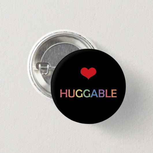 Umarmbare Knopf-Mutter Bear Pride Button (Vorne & Hinten)