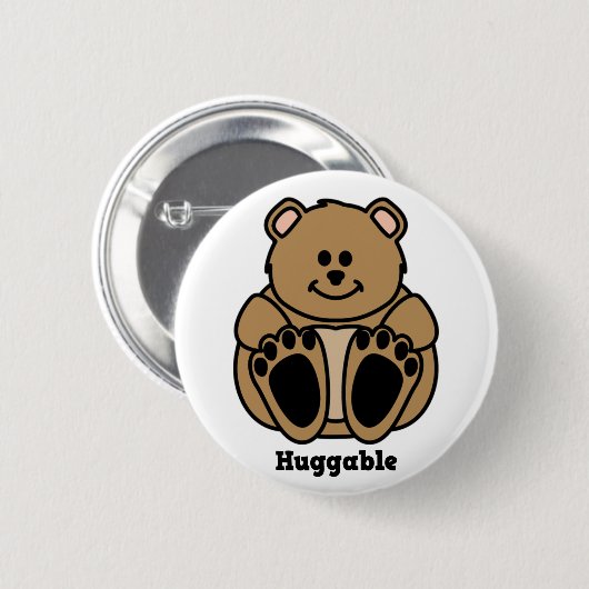 Umarmbarer Bärnknopf Button (Vorne & Hinten)