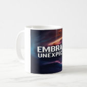 Umarme das Unerwartete Kaffeetasse (Vorderseite Links)