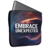 Umarme das Unerwartete Laptopschutzhülle (Vorne Rechts)