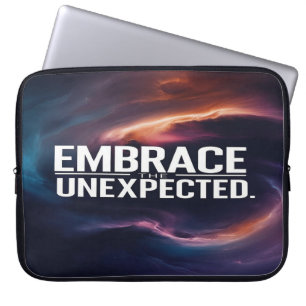 Umarme das Unerwartete Laptopschutzhülle