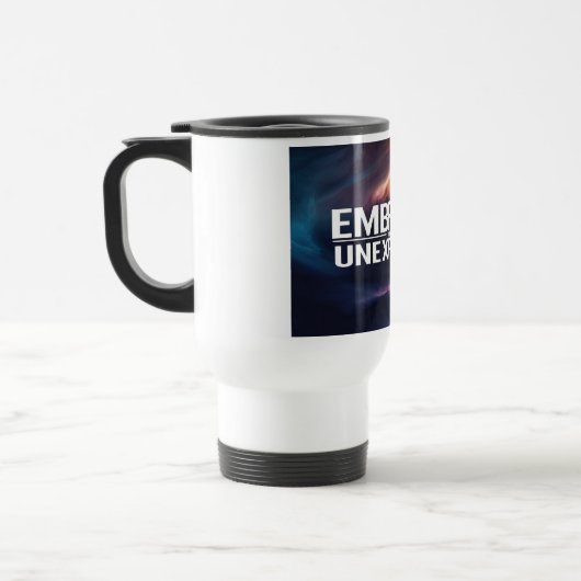 Umarme das Unerwartete Reisebecher (Links)
