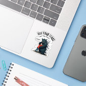 Umarme deine Ängste - Motivierend Ängste überwinde Aufkleber (Laptop mit iPhone)
