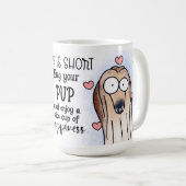 Umarme deinen Welpen Kaffeetasse (VorderseiteRechts)