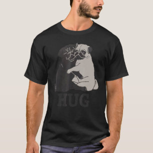 Umarme den Hund Süße Mops Anatomie Lustiges Tier T-Shirt