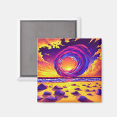 Umarme den kosmischen Wirbel Magnet (Vorderseite/Rückseite)