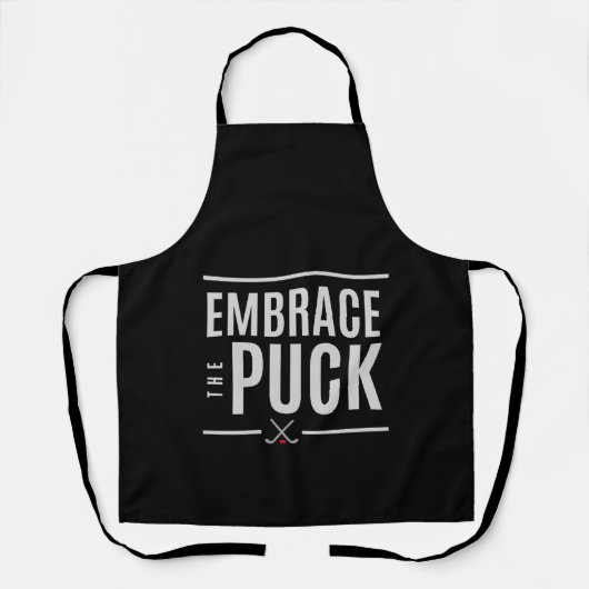 Umarme den Puck Hockey-Schürze Schürze (Vorderseite)