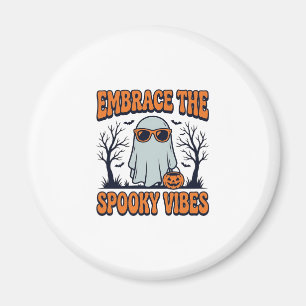 Umarme die Grusel-Vibes Geist Halloween-Shirt_1 Magnet