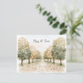 Umarme einen Baum Postkarte (Stehend Vorderseite)