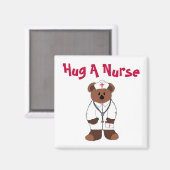 Umarme einen Krankenpfleger Magnet (Vorderseite/Rückseite)