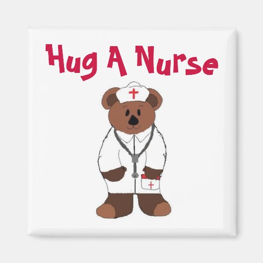 Umarme einen Krankenpfleger Magnet (Vorne)