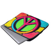 Umarme inneren Frieden und Freude Laptopschutzhülle (Vorne Knopf)