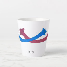 Umarme...Irgendwie Latte Tasse, fühle dich bei jed Milchtasse
