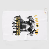 Umarme meinen Rhodesian Ridgeback, damit ich Leute Golfhandtuch (Horizontal)