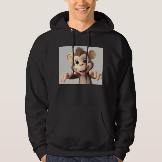 Umarme mich Affe Hoodie (Vorderseite)