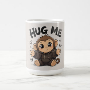 Umarme mich Affe Kaffeetasse