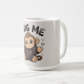 Umarme mich Affe Kaffeetasse (VorderseiteRechts)