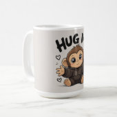 Umarme mich Affe Kaffeetasse (Vorderseite Links)