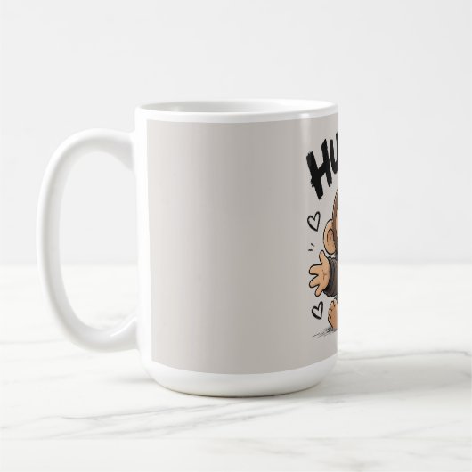 Umarme mich Affe Kaffeetasse (Links)