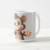 Umarme mich Affe Kaffeetasse (VorderseiteRechts)