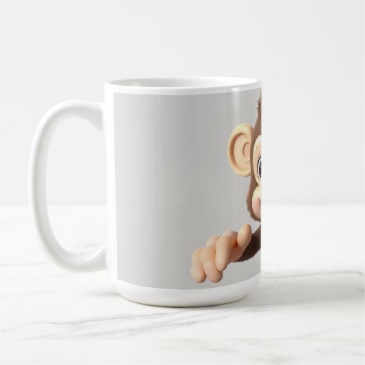 Umarme mich Affe Kaffeetasse (Links)
