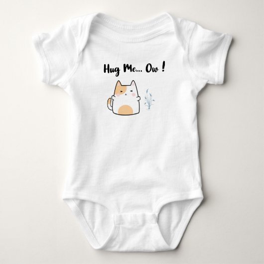 Umarme mich… Au ! Baby Strampler (Vorderseite)